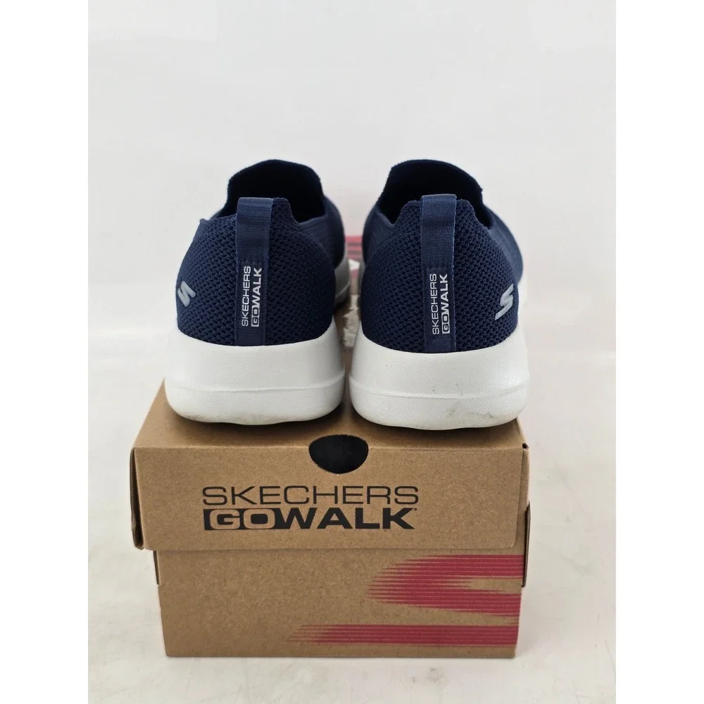 Skechers Go Walk Joy Sensational Day Women 6.5 Navy Slip On Mesh Sneakers -Good